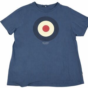 Ben Sherman Target Graphic T-Shirt • Mod Roundel Logo • XXL/TG • Blue